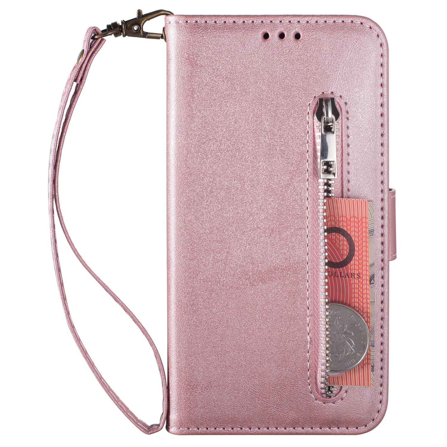 For Samsung Galaxy A05s 4G Leather Case Zipper Pocket Phone Cover with Wallet Stand For Samsung Galaxy A05s 4G Leather Case Zipper Pocket Phone Cover with Wallet Stand